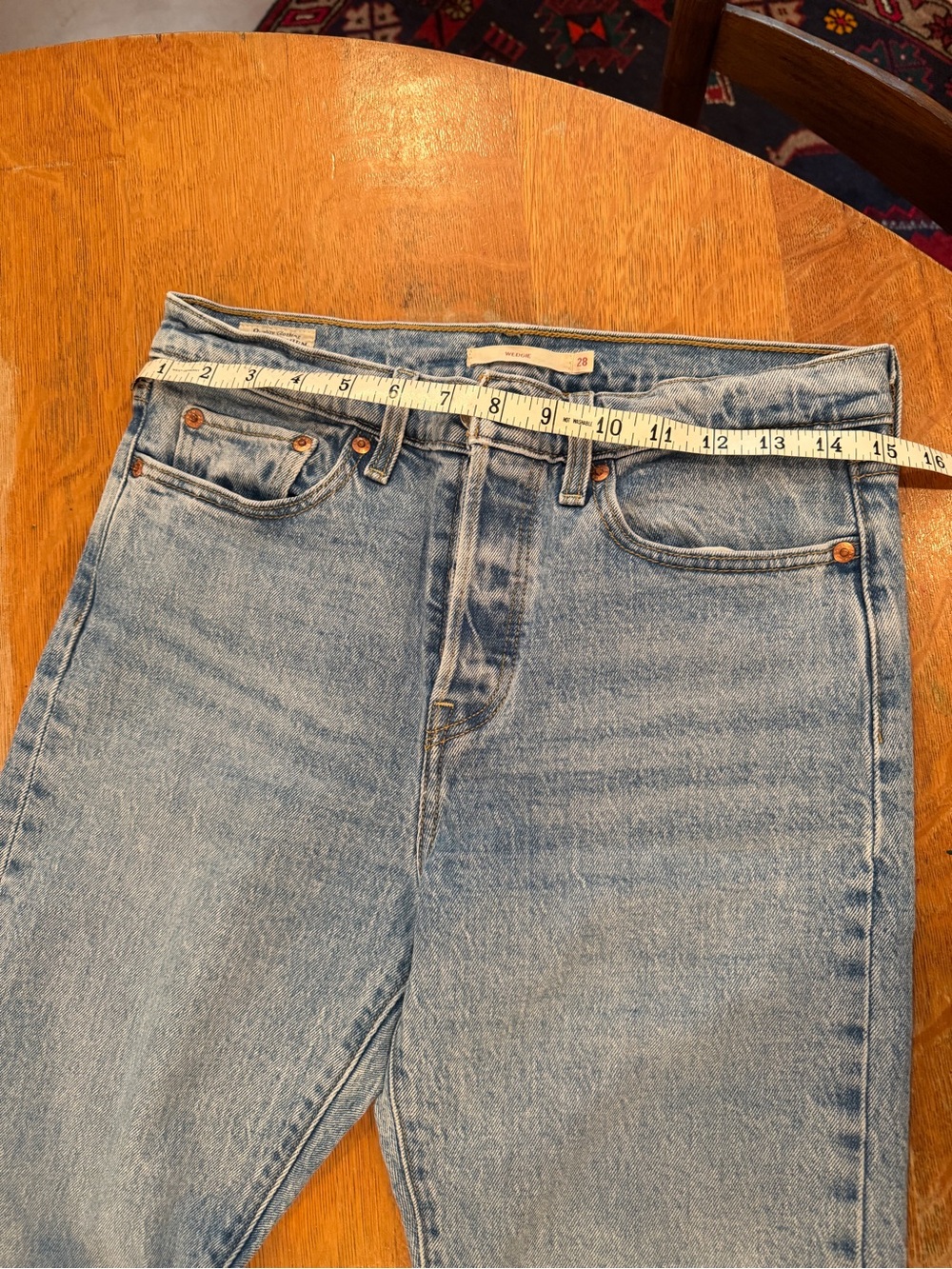 Levi’s High-Rise Light Blue Denim Wedgie Jeans